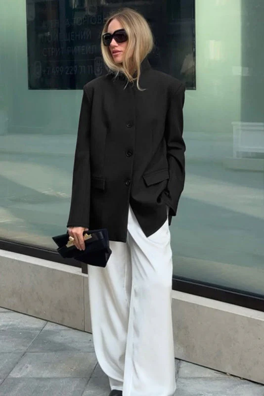 Elegant Loose Fit Blazer - Image 10
