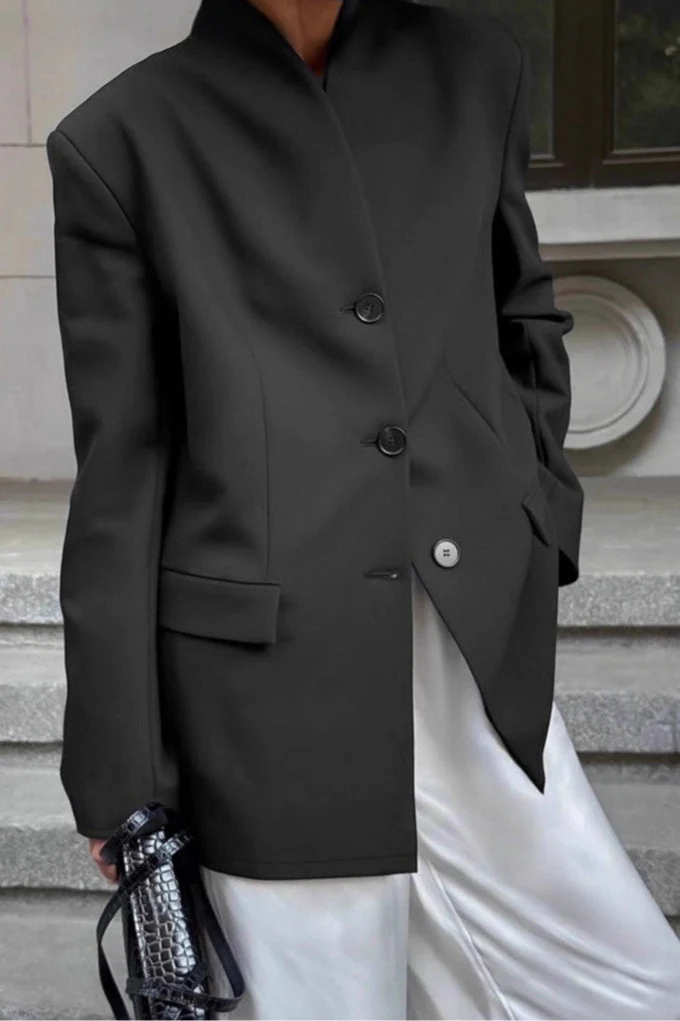 Elegant Loose Fit Blazer - Image 5