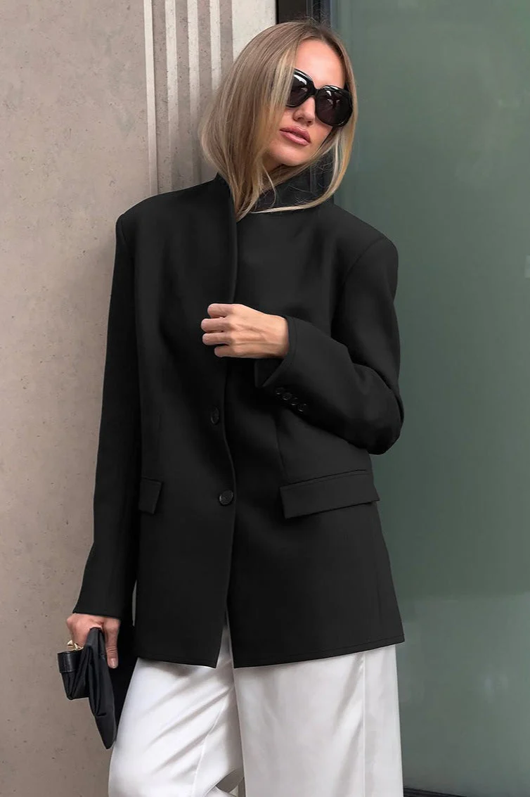 Elegant Loose Fit Blazer - Image 6
