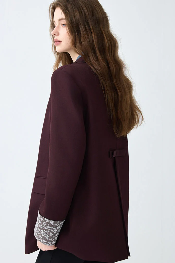 Elegant Mid-Length Office Blazer - Image 3