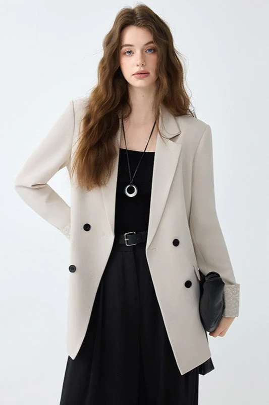 Elegant Mid-Length Office Blazer - Image 6