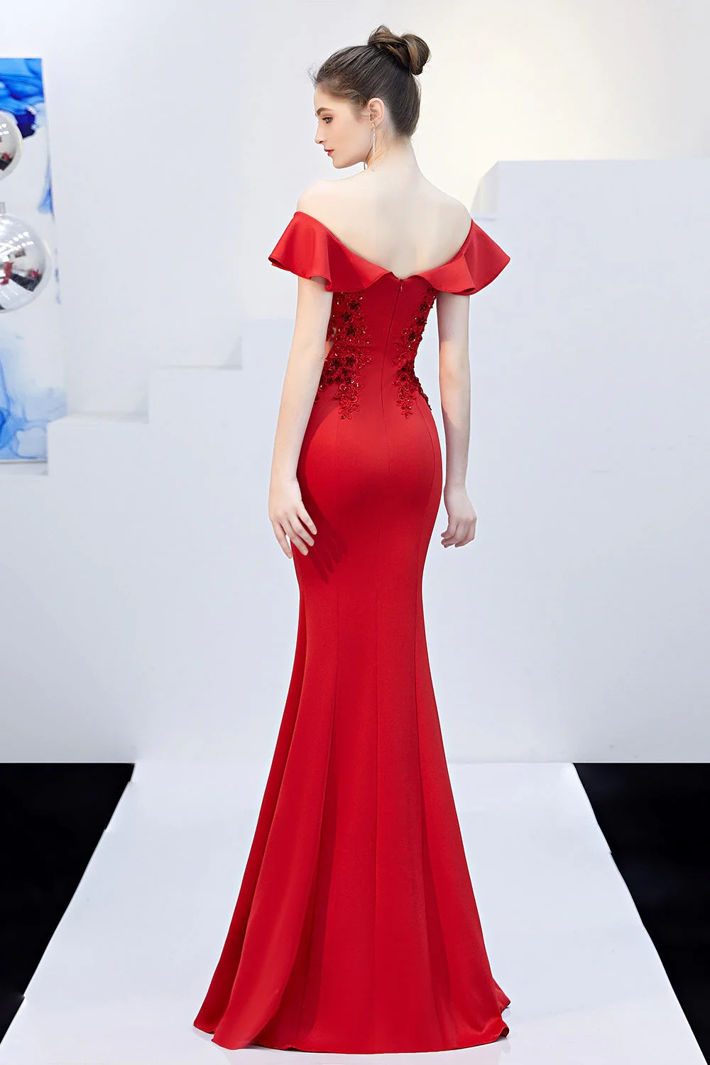 Elegant Off Shoulder Bodycon Formal Dress - Image 24