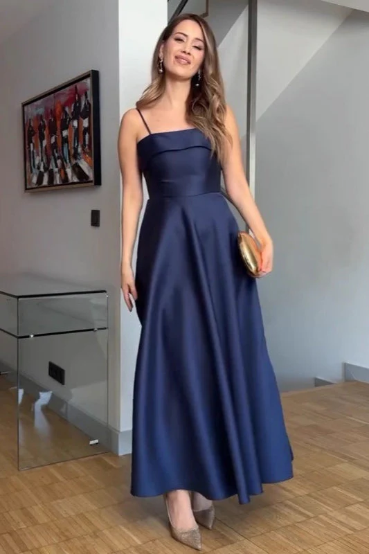 Elegant Satin Slip Vintage Formal Dress - Image 12
