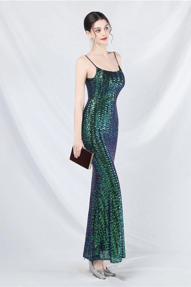 Elegant Sequin Cami Maxi Dress - Image 10