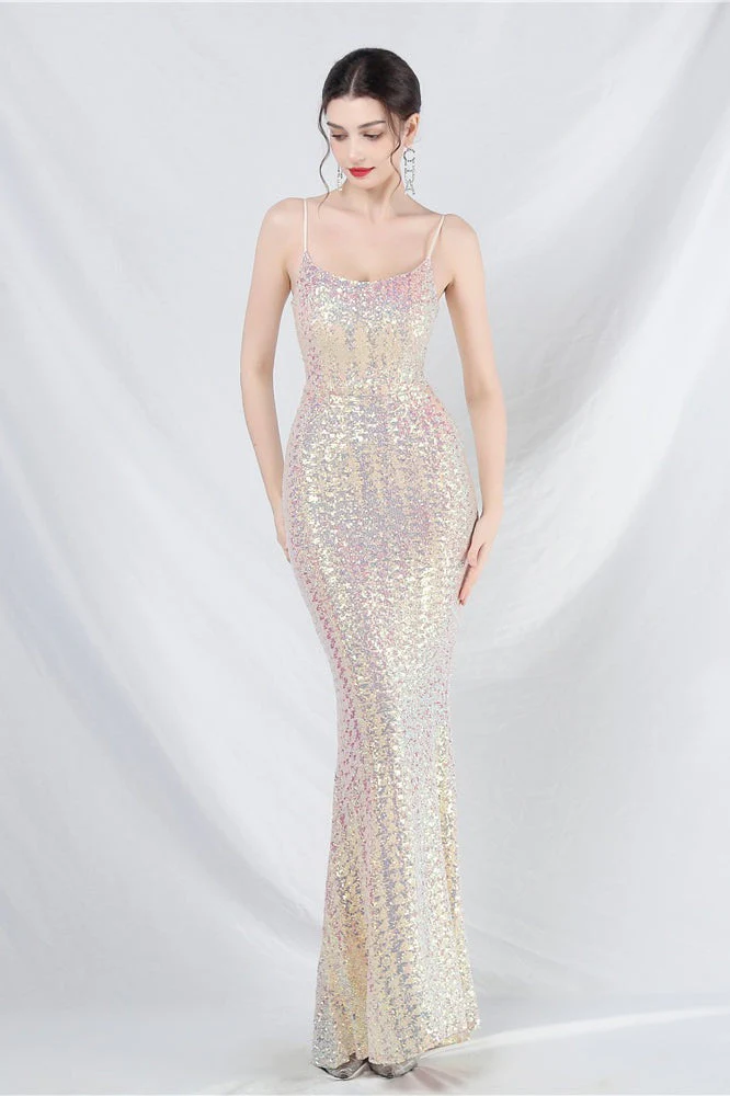 Elegant Sequin Cami Maxi Dress - Image 14
