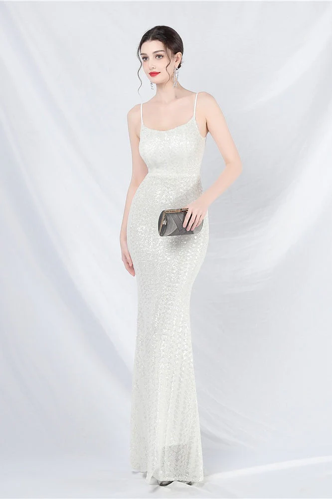 Elegant Sequin Cami Maxi Dress - Image 3