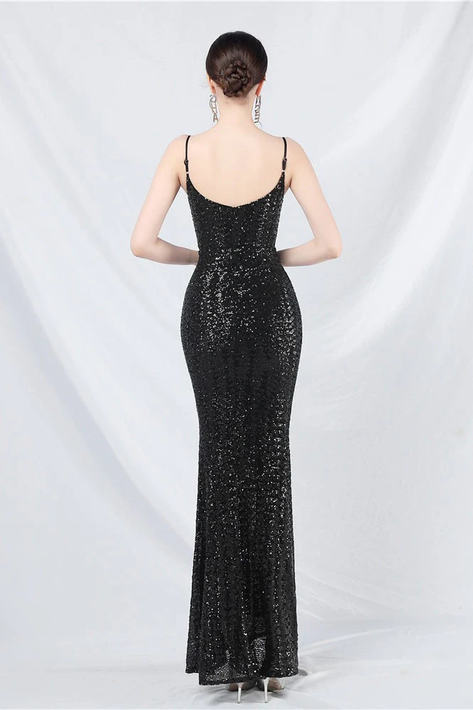 Elegant Sequin Cami Maxi Dress - Image 7