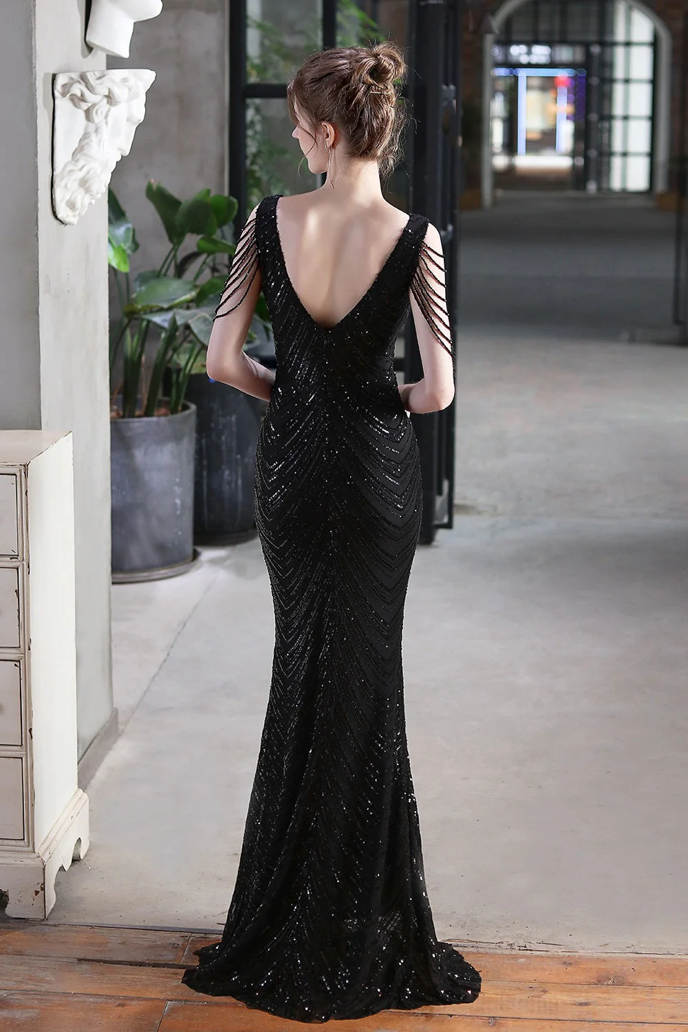 Elegant Sequin Mermaid Party Dress - Image 12