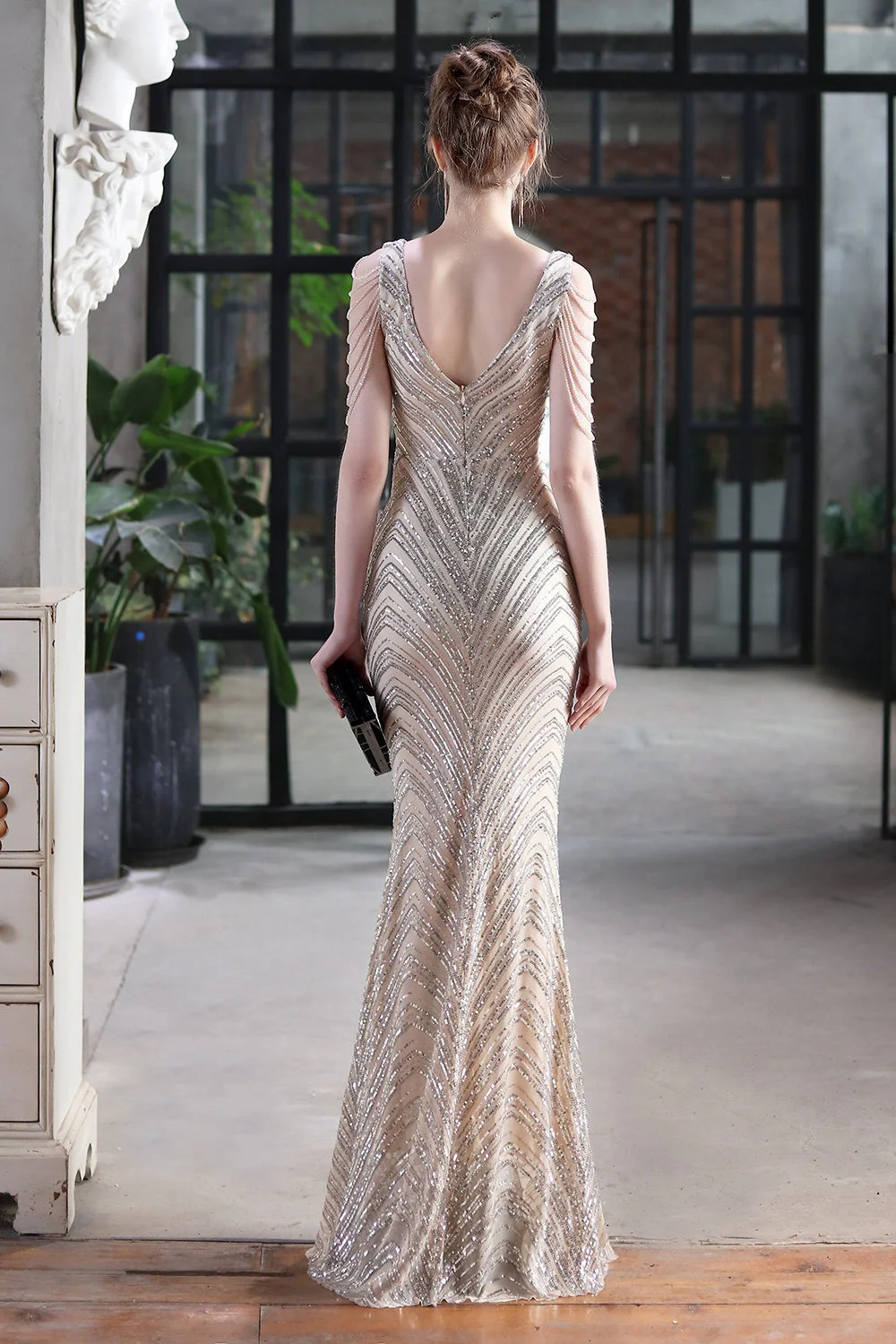 Elegant Sequin Mermaid Party Dress - Image 16