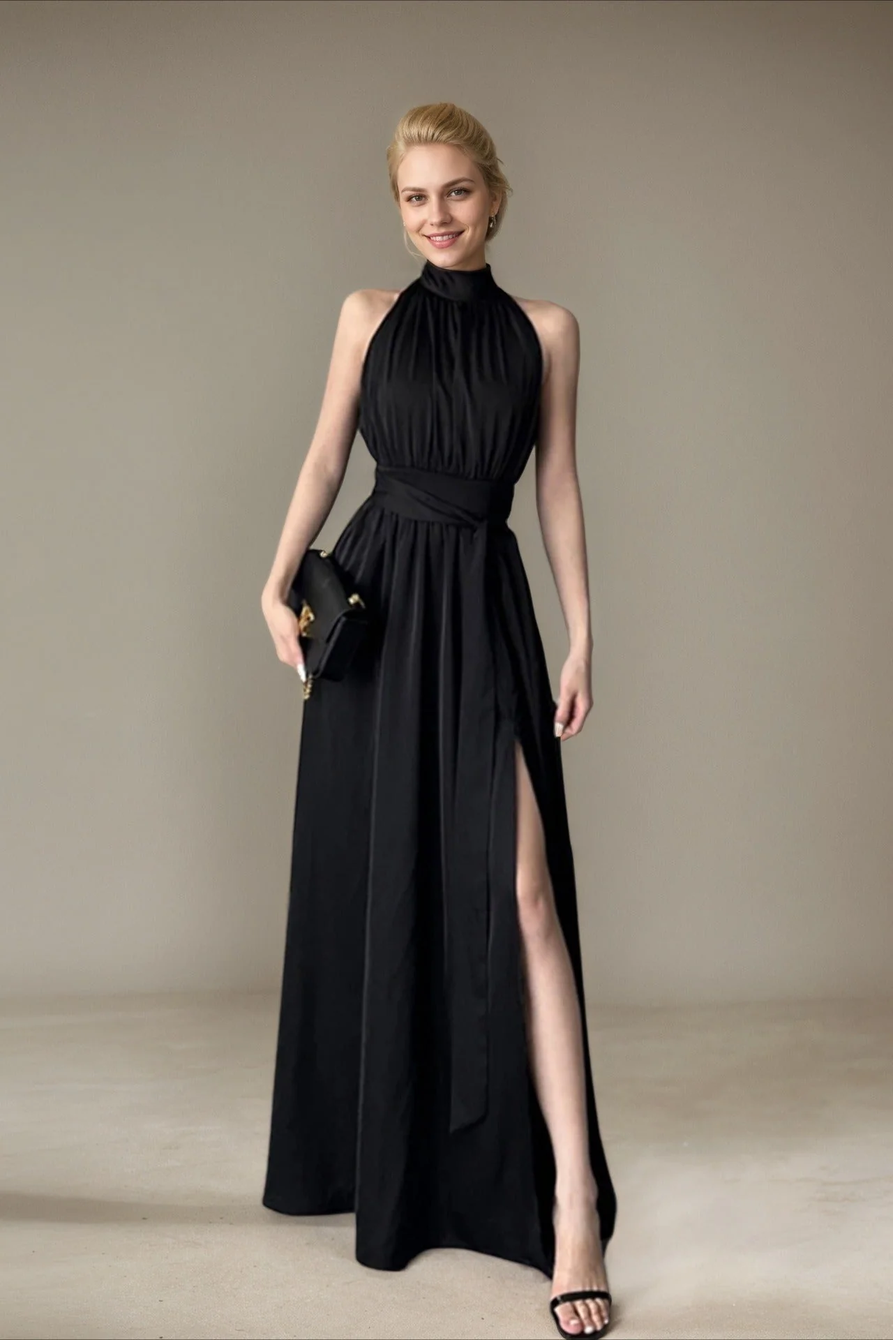 Elegant Sleeveless Evening Maxi Dress - Image 2