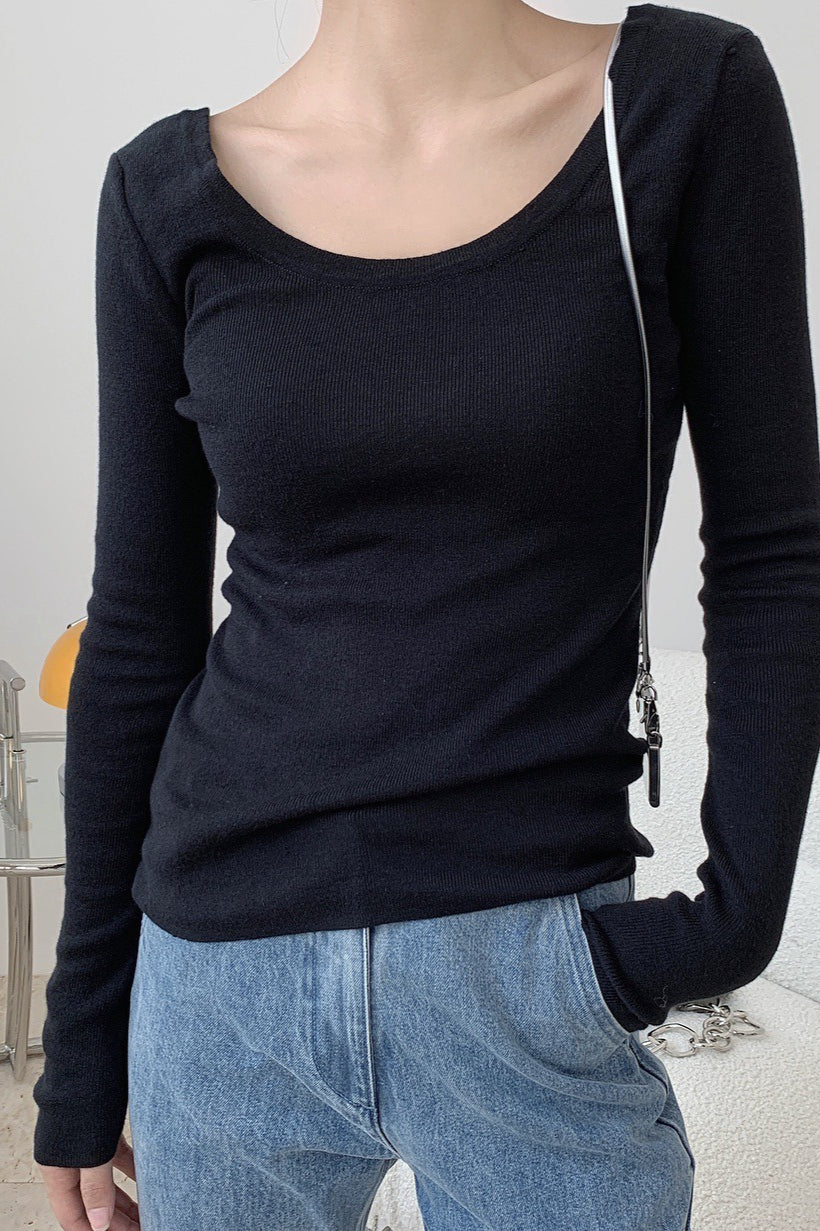 Elegant Turtleneck Bodycon Knit Top - Image 7