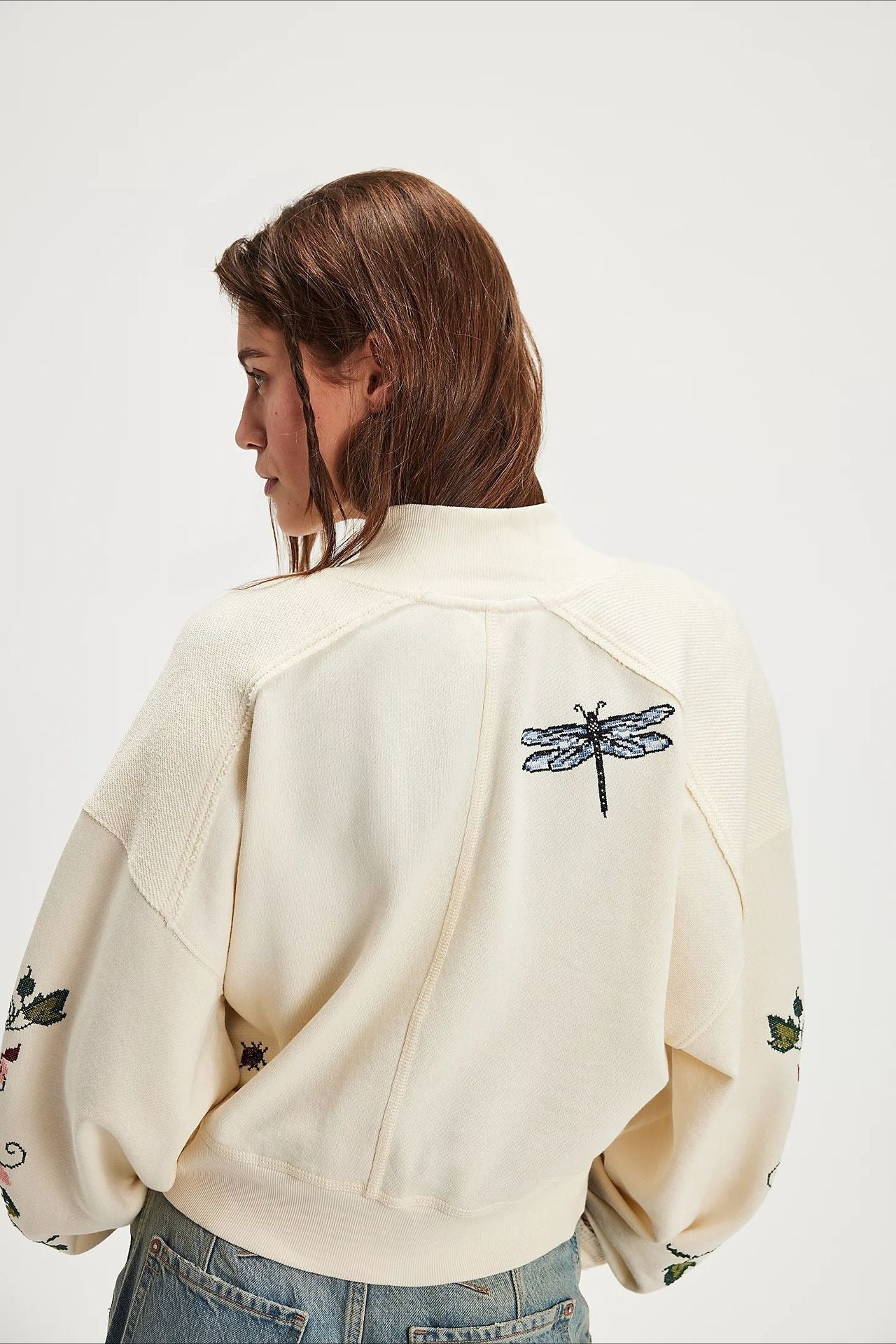 Embroidered Floral Cardigan - Image 3