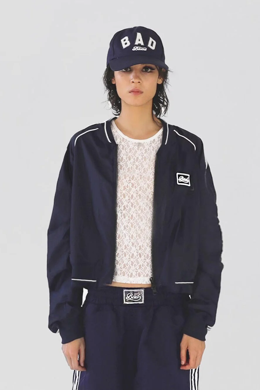 Embroidered Retro Bomber Jacket - Image 6