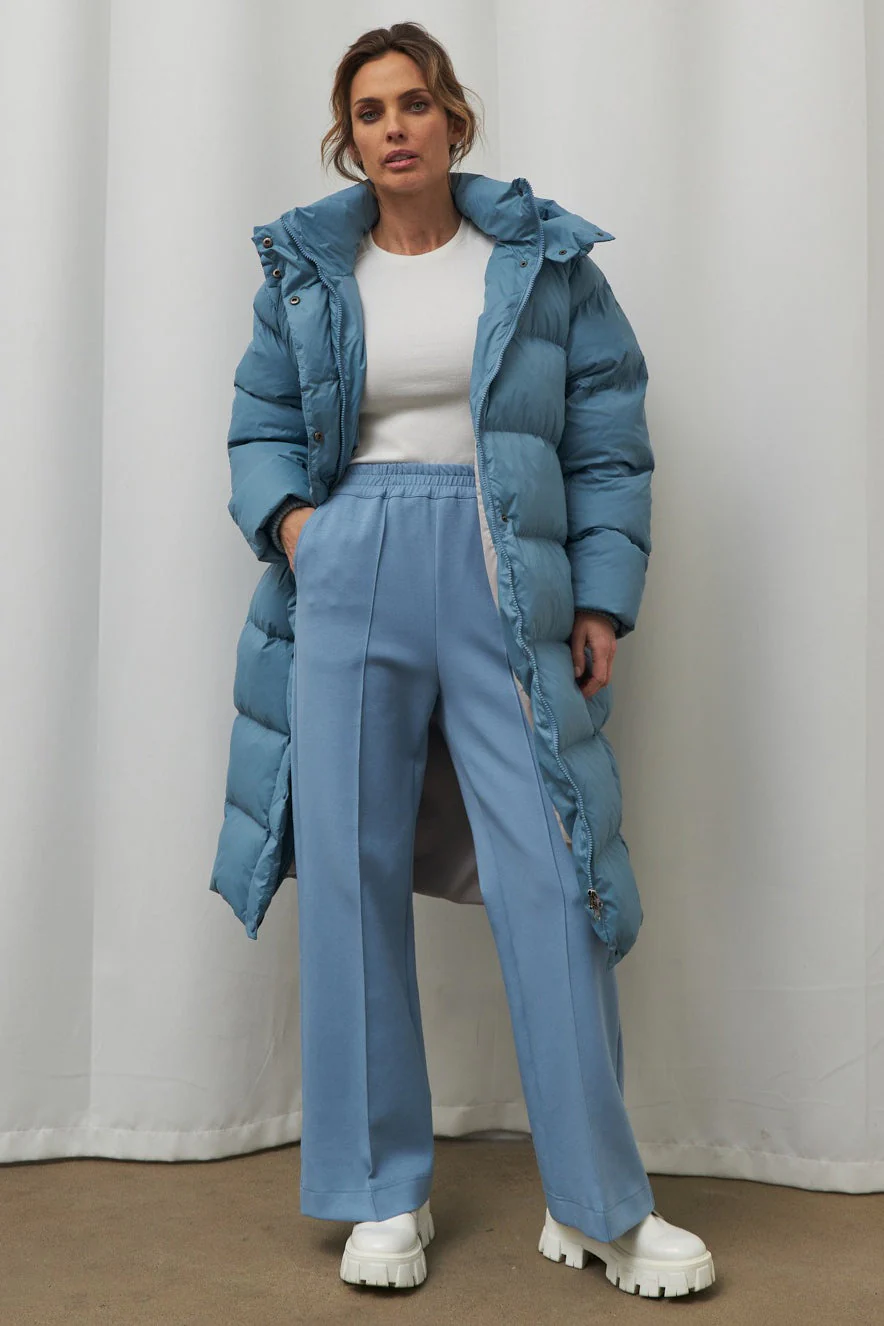 Extra Long Hooded Puffer Jacket - Image 4