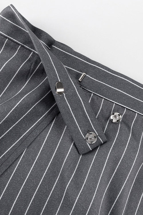 Fashion Striped Suit Blazer Two Piece Set - Image 8
