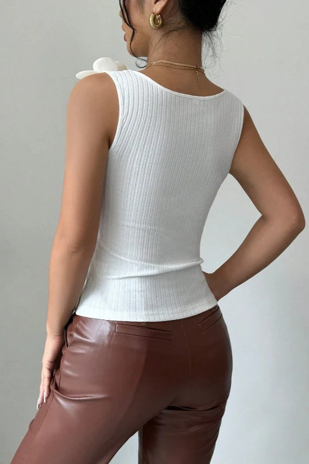 Floral Applique Knit Top - Image 3