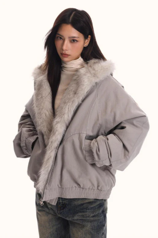 Fur Hooded Insulated Jacket - Image 5