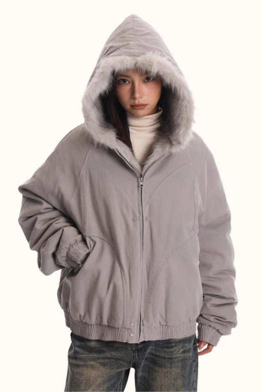 Fur Hooded Insulated Jacket - Image 6