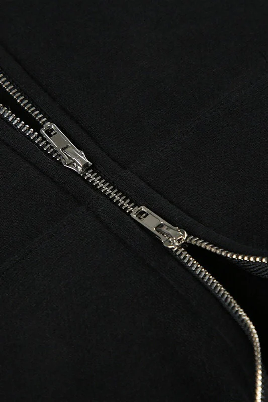 Fur Trim Hooded Zip Waist Jacket - Image 8