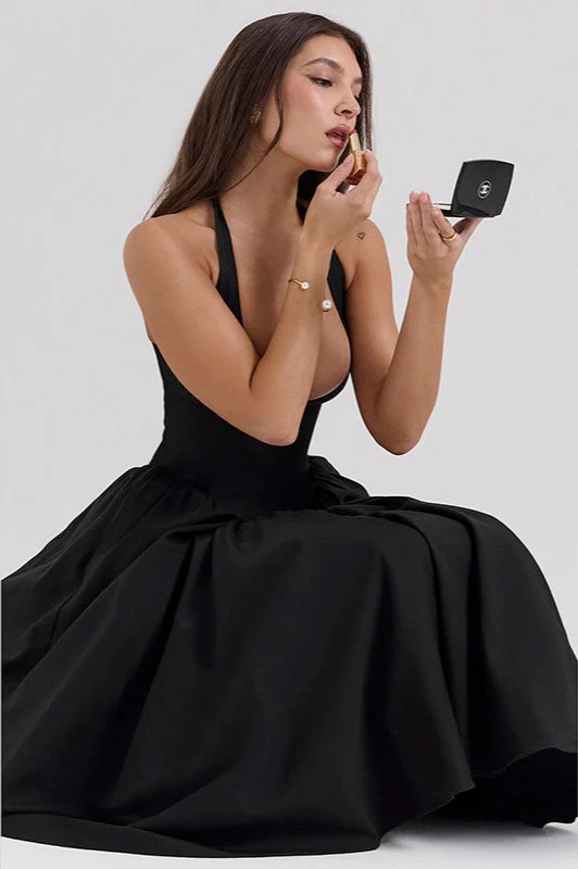 Halter Backless Tie Party Dress - Image 4