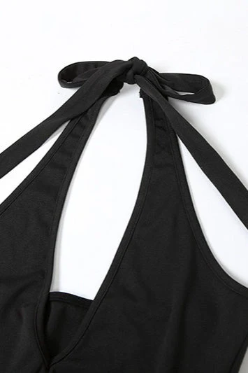 Halter Backless Tie Party Dress - Image 8
