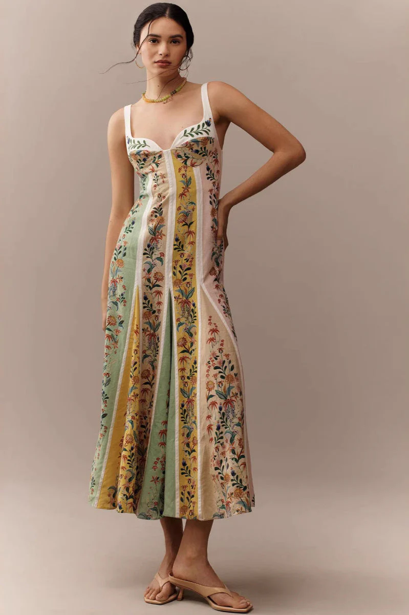 Halter Floral Printed Boho Dress - Image 11