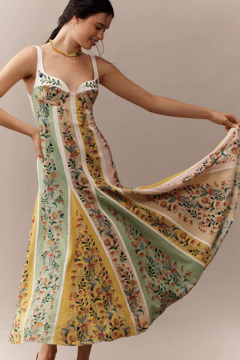 Halter Floral Printed Boho Dress - Image 12
