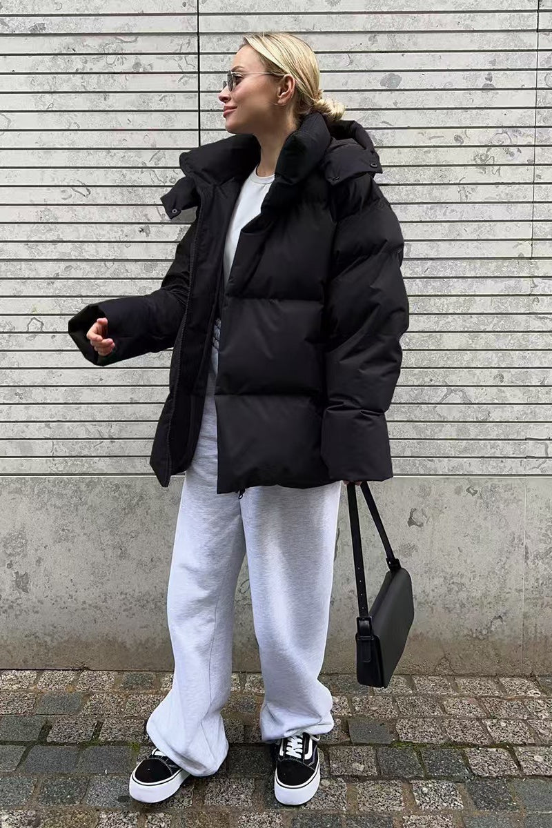 Heavy Duty Zipped Hooded Puffer Jacket - Image 20