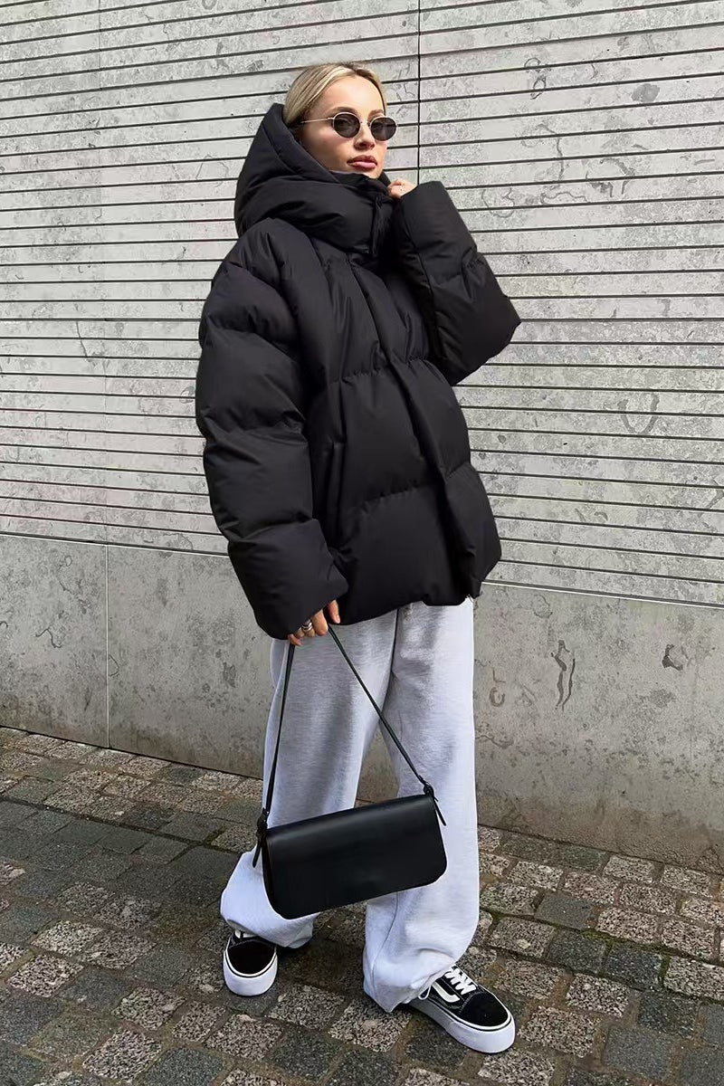 Heavy Duty Zipped Hooded Puffer Jacket - Image 21