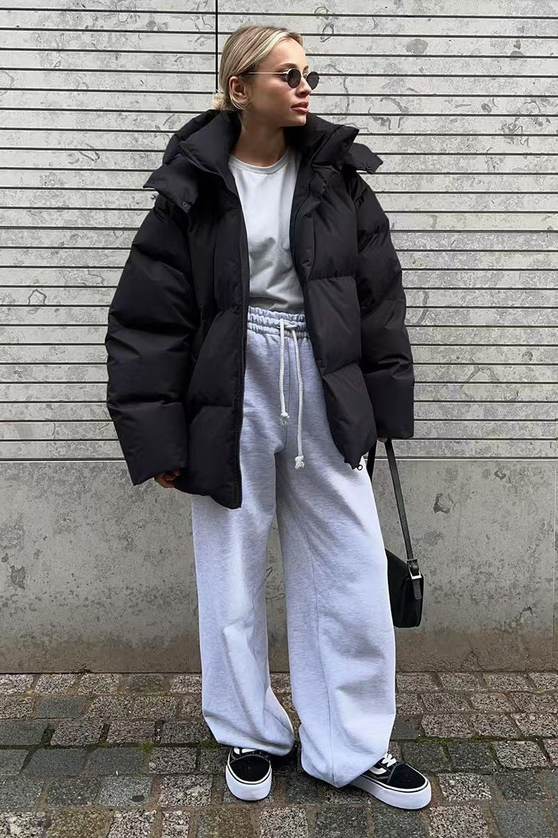 Heavy Duty Zipped Hooded Puffer Jacket - Image 22