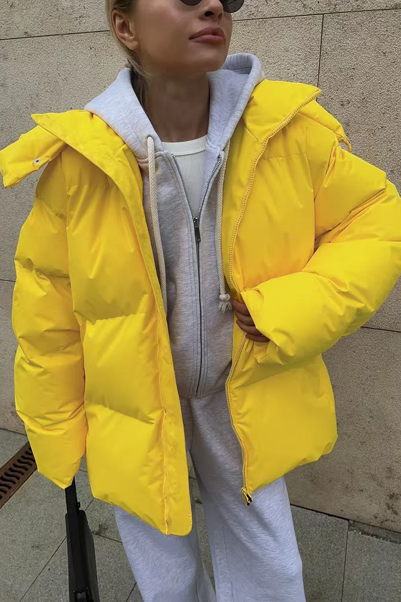 Heavy Duty Zipped Hooded Puffer Jacket - Image 23