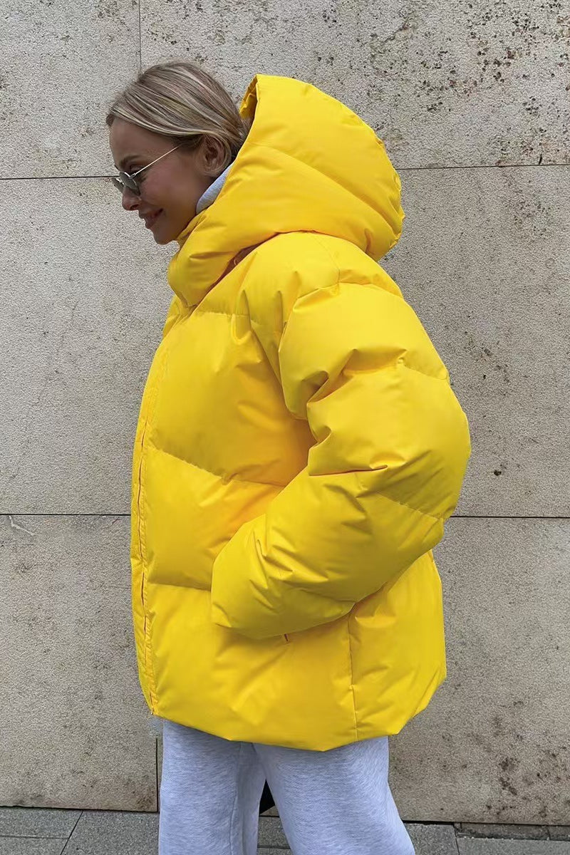 Heavy Duty Zipped Hooded Puffer Jacket - Image 24