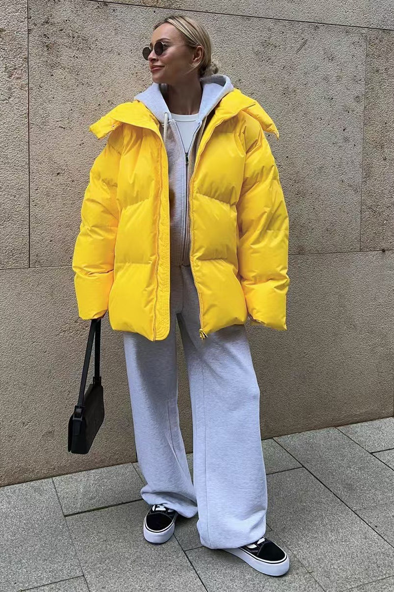 Heavy Duty Zipped Hooded Puffer Jacket - Image 25