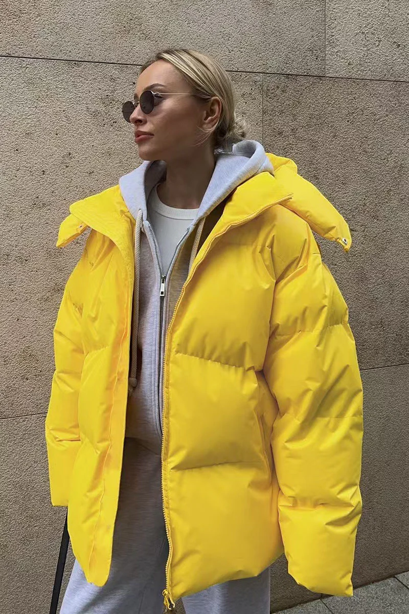 Heavy Duty Zipped Hooded Puffer Jacket - Image 26