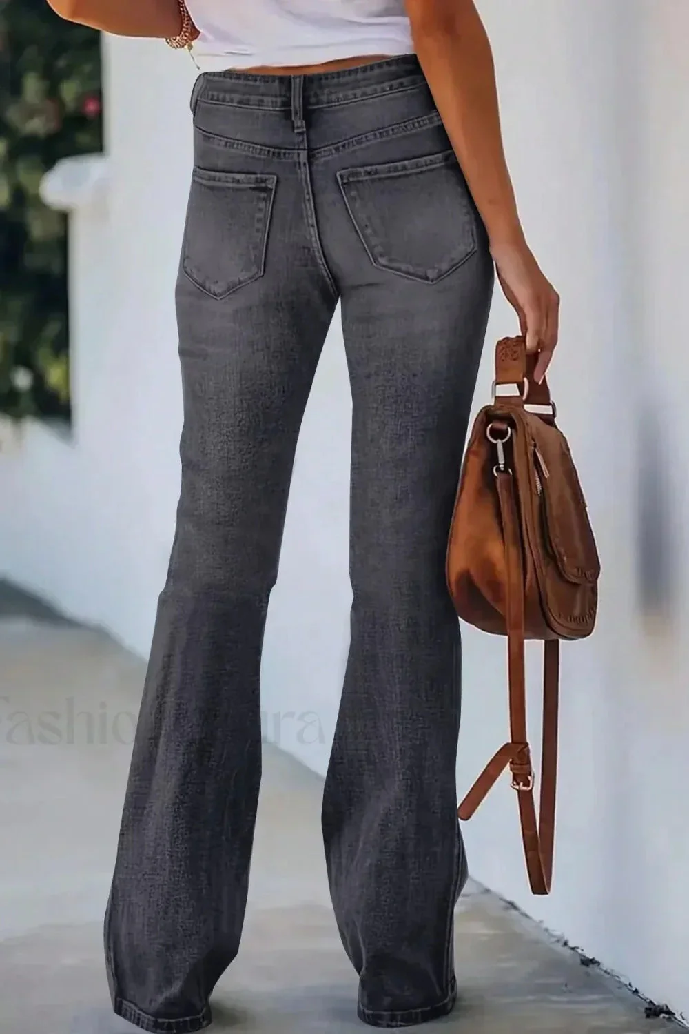 High Waist Flared Denim Jeans - Image 22