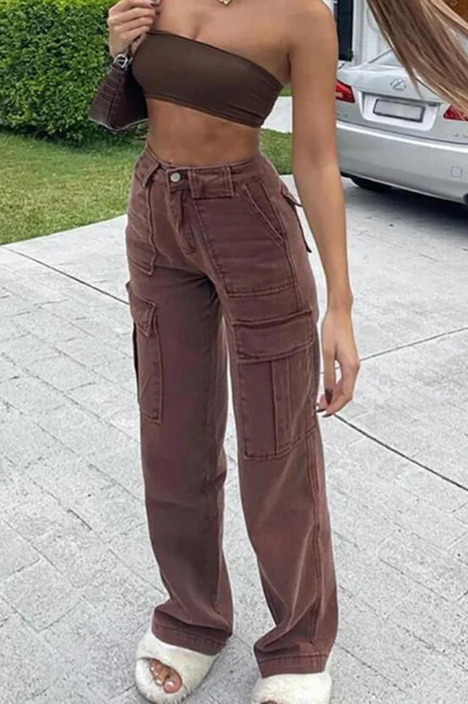 High Waist Loose Denim Jeans - Image 10