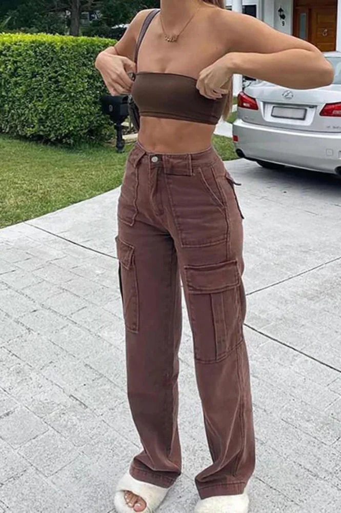 High Waist Loose Denim Jeans - Image 3