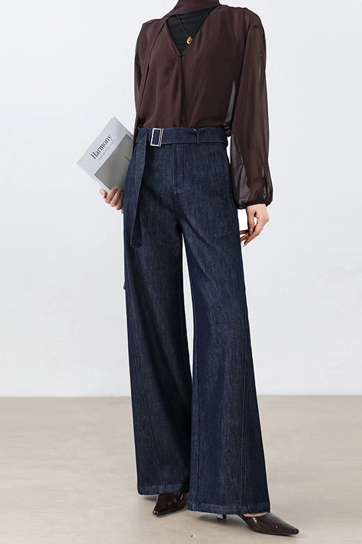 High Waist Loose Straight Leg Jeans - Image 2