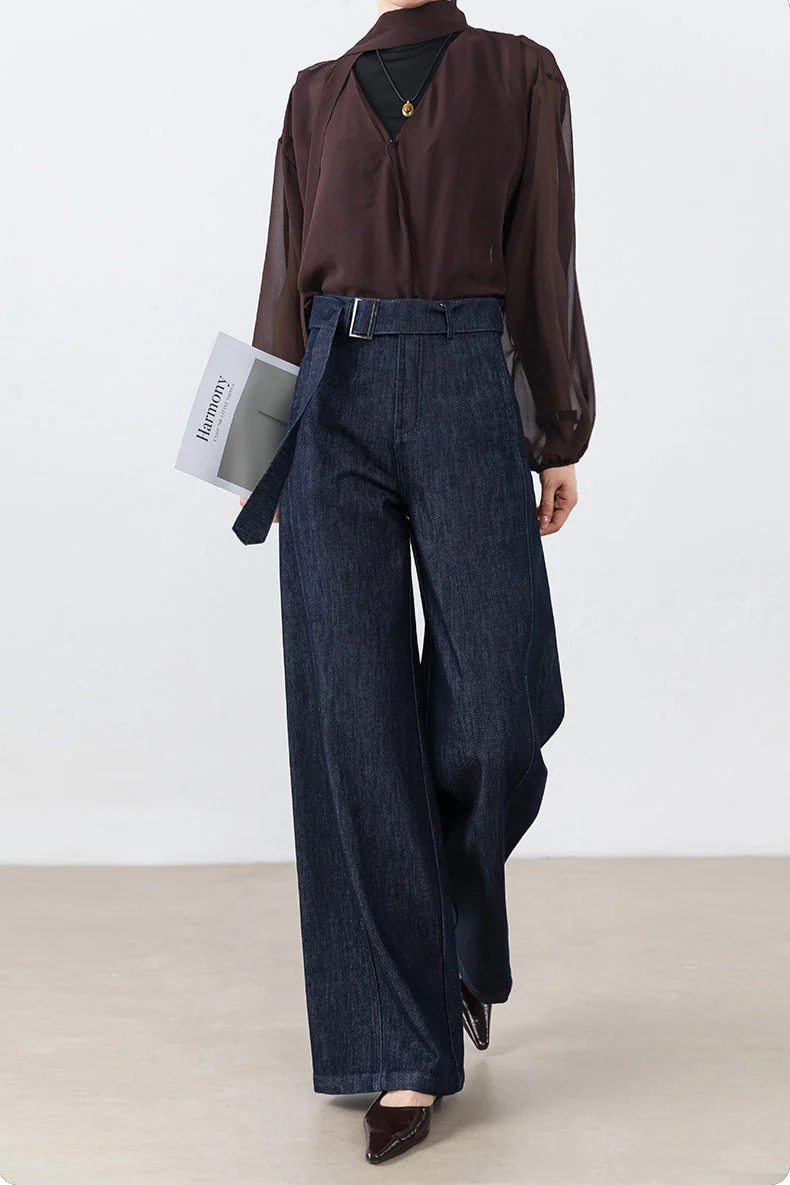 High Waist Loose Straight Leg Jeans - Image 3