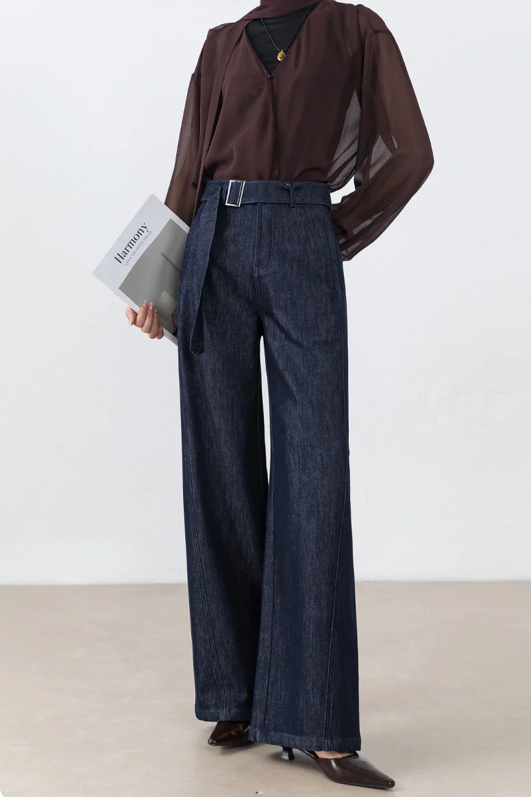 High Waist Loose Straight Leg Jeans - Image 4