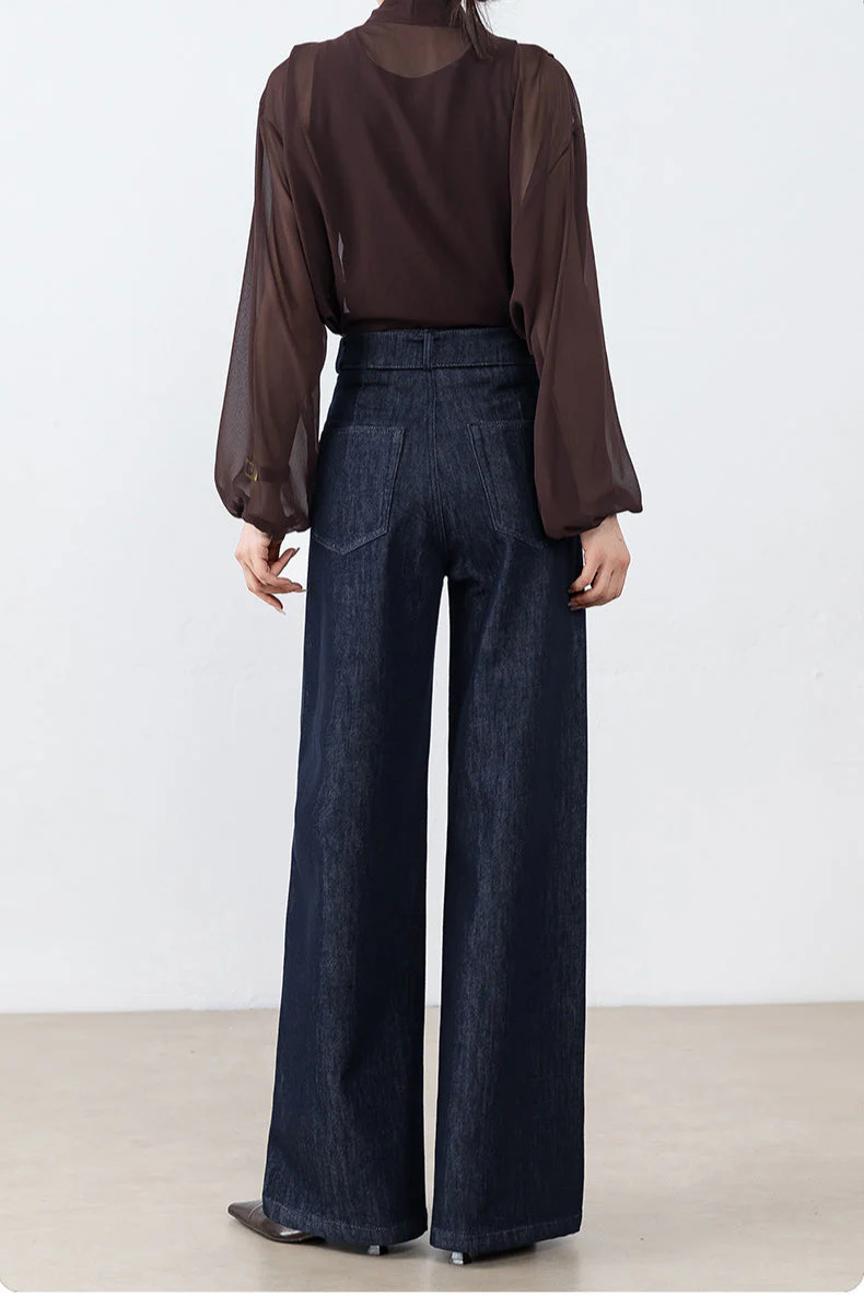 High Waist Loose Straight Leg Jeans - Image 5