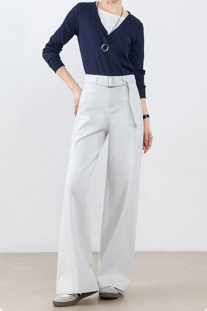 High Waist Loose Straight Leg Jeans - Image 6