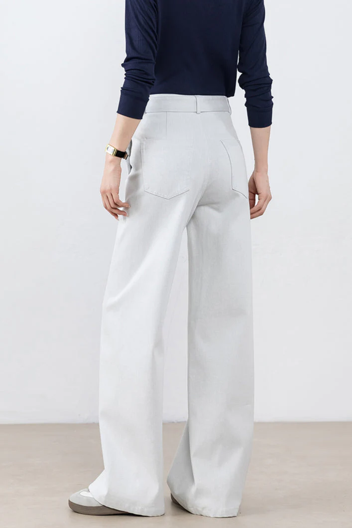High Waist Loose Straight Leg Jeans - Image 9