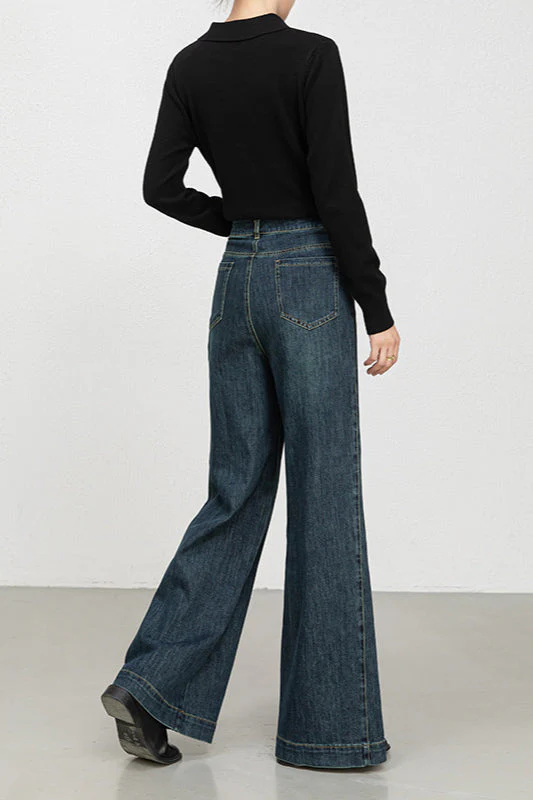 High Waist Loose Wide Leg Jeans - Image 10