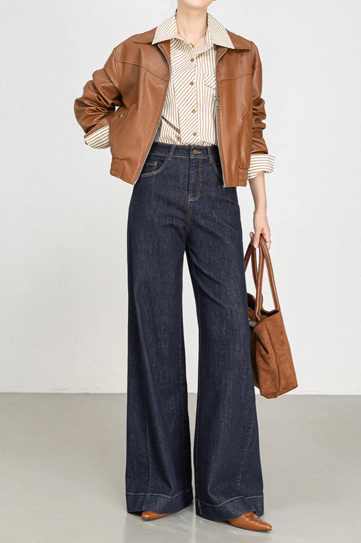 High Waist Loose Wide Leg Jeans - Image 3