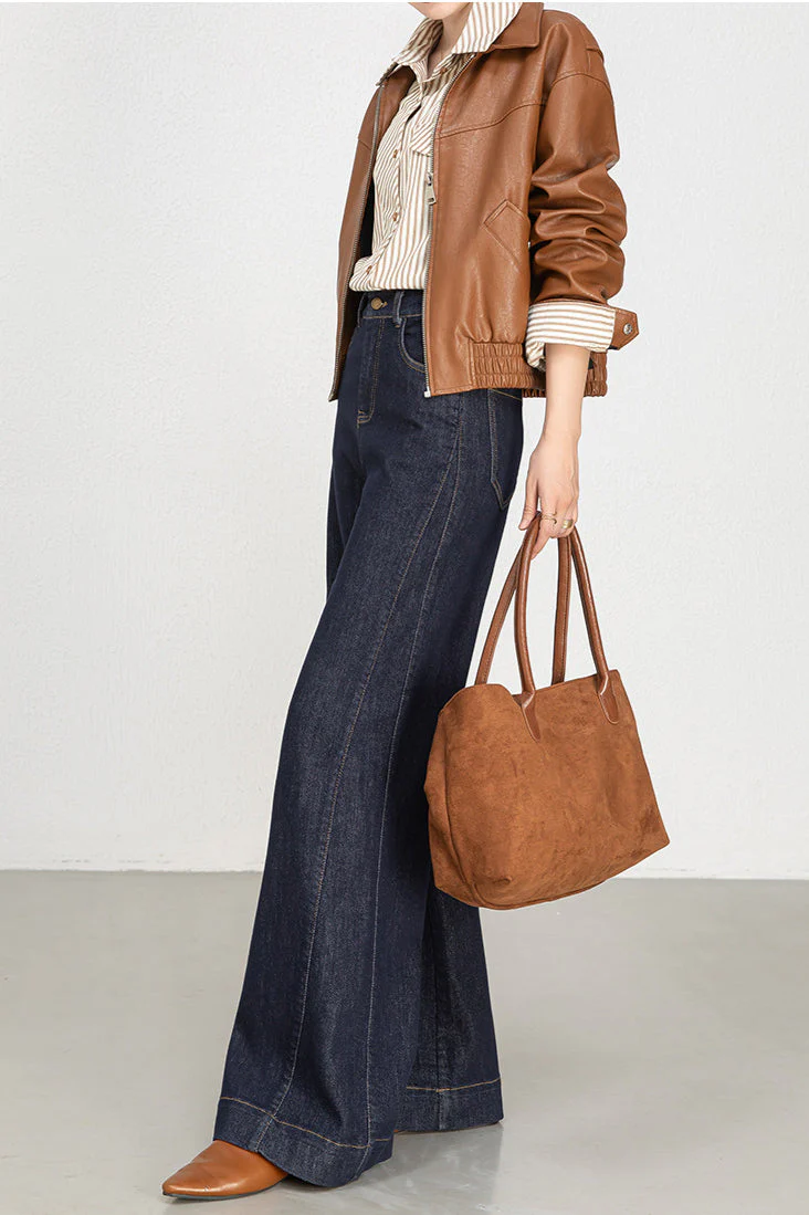 High Waist Loose Wide Leg Jeans - Image 4