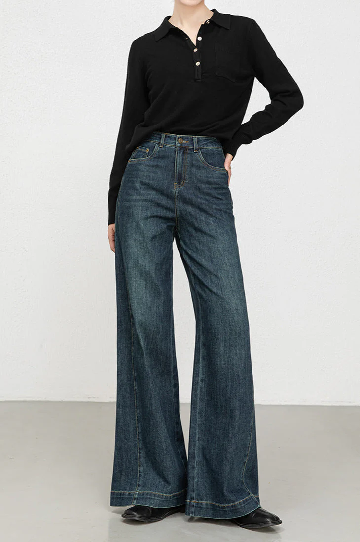 High Waist Loose Wide Leg Jeans - Image 6