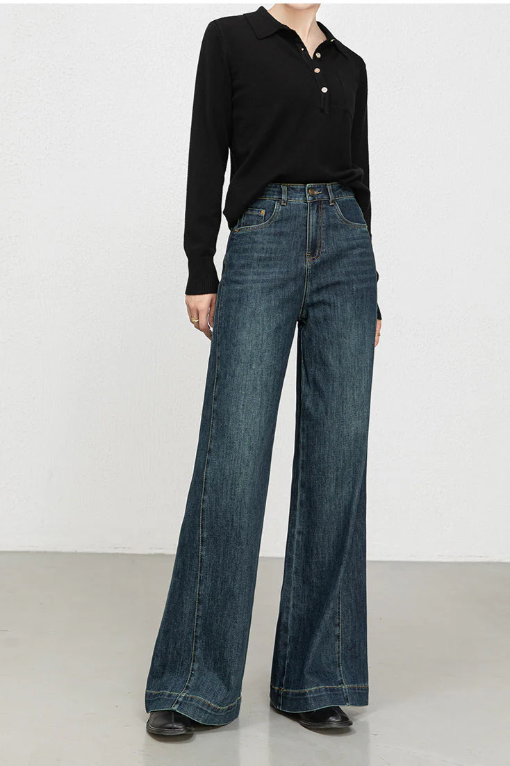 High Waist Loose Wide Leg Jeans - Image 7