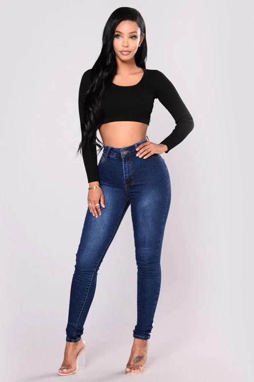 High Waist White Skinny Jeans - Image 8