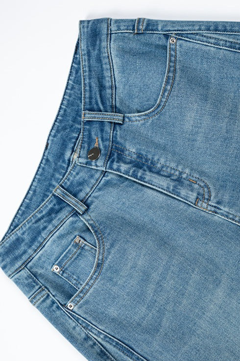 High Waist Wide Leg Flared Jeans - Image 6